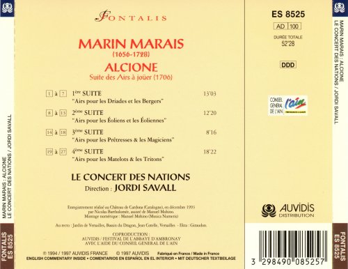 Le Concert des Nations & Jordi Savall - Marin Marais: Alcione - Suites des Airs à joüer