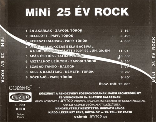 Mini Egyuttes - 25 Ev Rock (1993)