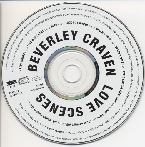 Beverley Craven - Love Scenes (1993) 320 kbps