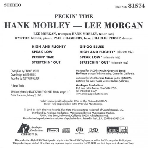 Hank Mobley / Lee Morgan - Peckin' Time (1959) [2011 SACD]