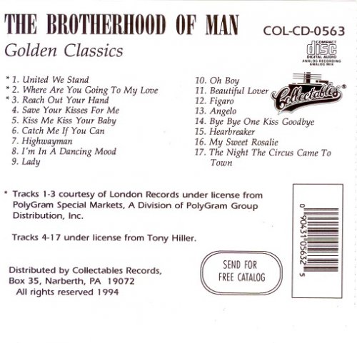 Brotherhood of Man - Golden Classics (1994)