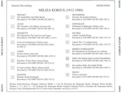 Miliza Korjus - Lebendige Vergangenheit: Miliza Korjus (2006)