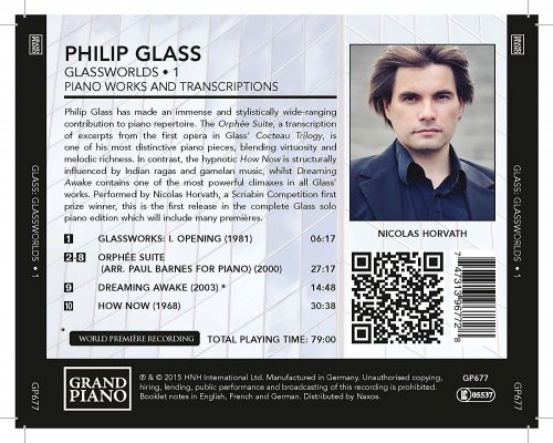 Nicolas Horvath and Philip Glass - Glass:Glassworlds Vol. 1 (2015)