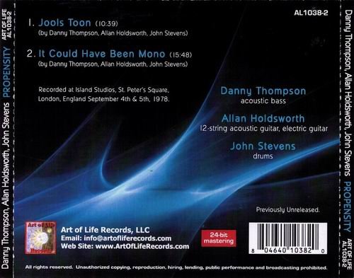 Danny Thompson, Allan Holdsworth, John Stevens - Propensity (2009) CD Rip