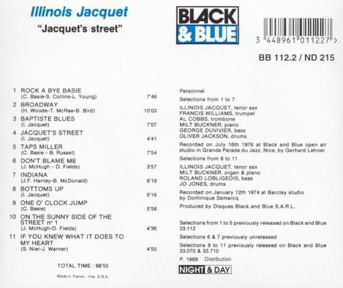 Illinois Jacquet - Jacquet's Street (1976) CD Rip