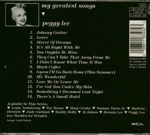 Peggy Lee - My Greatest Songs (1991) FLAC