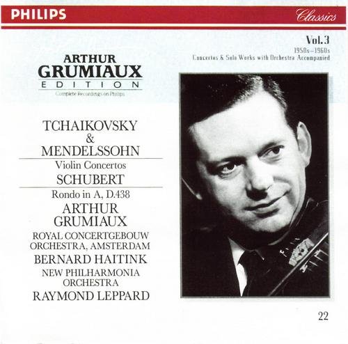 Arthur Grumiaux - Tchaikovsky & Mendelssohn - Violin Concertos; Schubert - Rondo in A (1994)