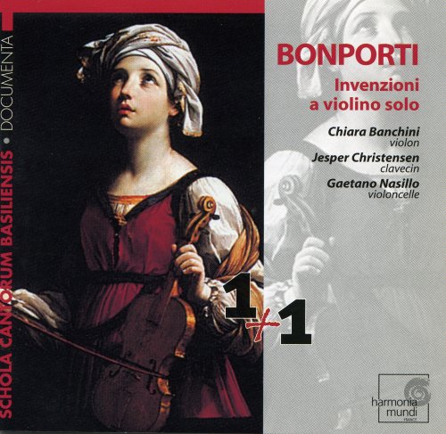Chiara Banchini, Gaetano Nasillo, Jesper Christensen – Bonporti - Invenzioni a violino solo Opus X (1997)