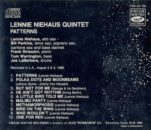 Lennie Niehaus Quintet ‎-  Patterns (1989)