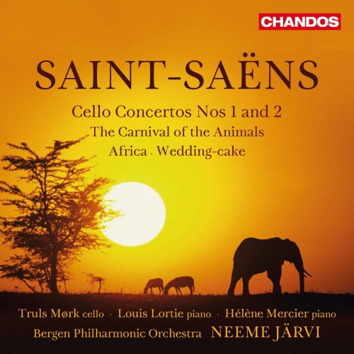 Bergen Filharmoniske Orkester & Neeme Järvi - Saint-Saëns: Cello Concertos, Le carnaval des animaux, Africa & Wedding Cake (2016) [Hi-Res]