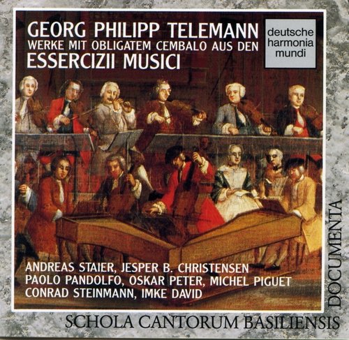 Andreas Staier, Paolo Pandolfo, Jesper Boje Christensen - Telemann: Werke mit obligatem Cembalo aus den "Essercizii musici" (1993)