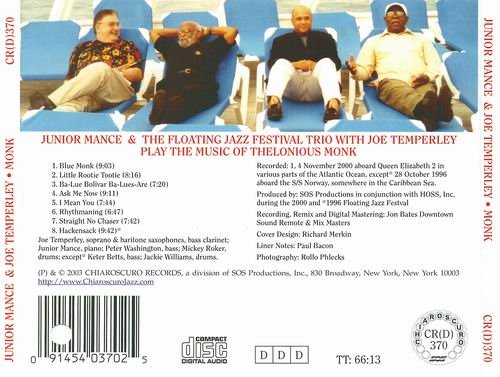 Junior Mance & Joe Temperley - Monk (2003)