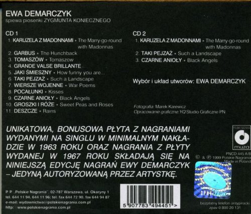 Ewa Demarczyk - Śpiewa Piosenki Zygmunta Koniecznego (1999)