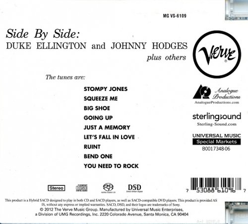 Duke Ellington And Johnny Hodges - Side By Side (1959) [2012 SACD]