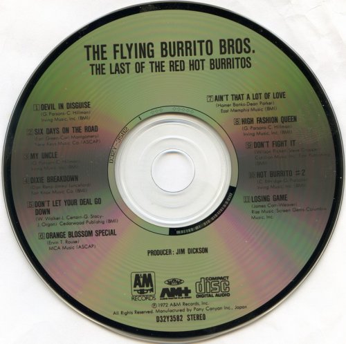 The Flying Burrito Bros. - Last Of The Red Hot Burritos (1972) {1987, Japan 1st Press}