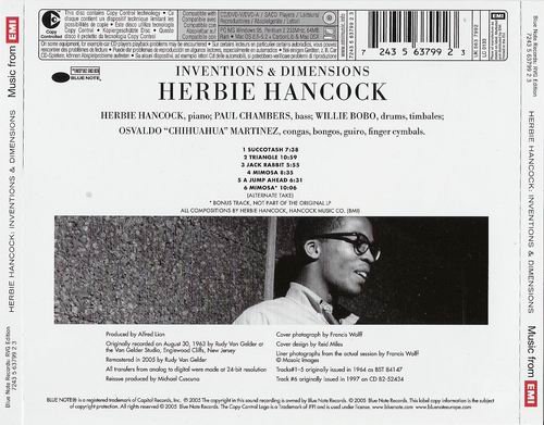 Herbie Hancock - Inventions & Dimensions (1963) Lossless | 320 kbps