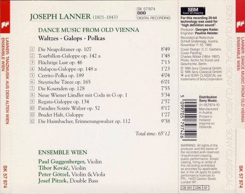 Ensemble Wien - Joseph Lanner: Dance Music from Old Vienna (1995)