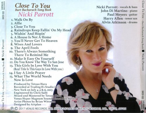 Nicki Parrott - Close To You: Burt Bacharach Song Book (2017) [CD Rip]