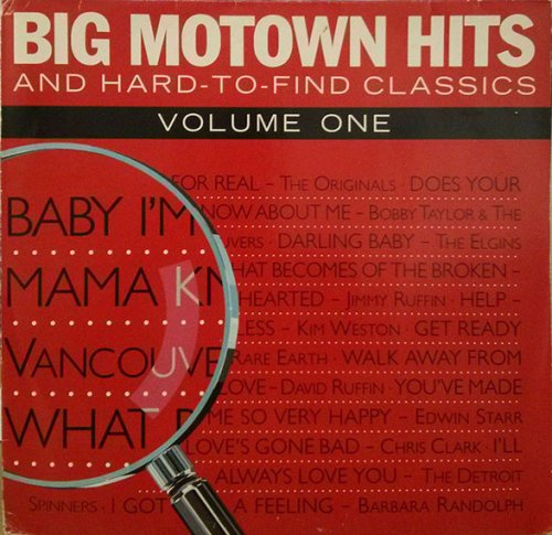 VA - Big Motown Hits And Hard To Find Classics - Vol.1 (1986) MP3 + Lossless