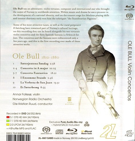 Annar Folleso, Ole Kristian Ruud - Ole Bull: Violin Concertos (2010) [SACD]