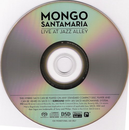 Mongo Santamaria - Live At Jazz Alley (1990) {2003, Hybrid SACD} Audio CD Layer
