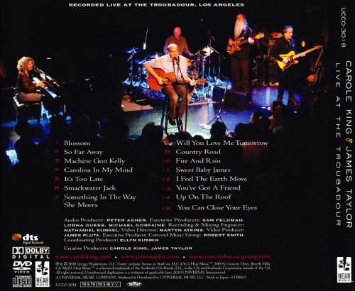 Carole King & James Taylor - Live At The Troubadour [2010 Japan SHM-CD + DVD]