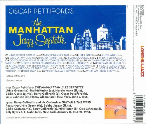Oscar Pettiford - The Manhatan Jazz Septette (1956) CD Rip