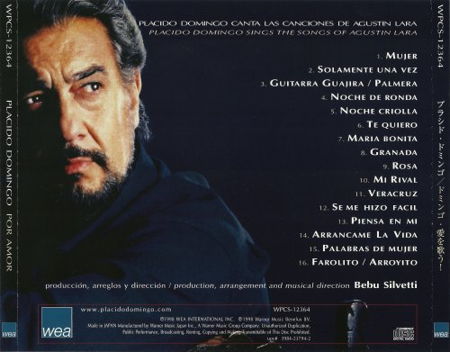 Placido Domingo ‎- Por Amor (Limited Edition, Reissue, SHM-CD) (2010)
