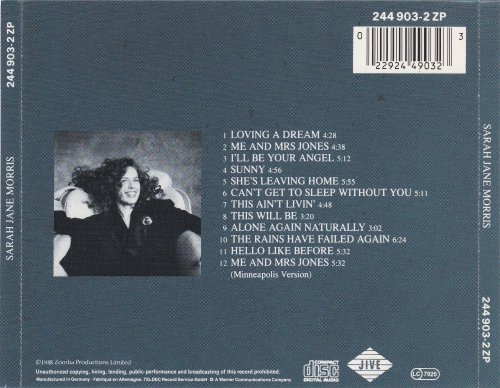 Sarah Jane Morris - Sarah Jane Morris (1989) FLAC