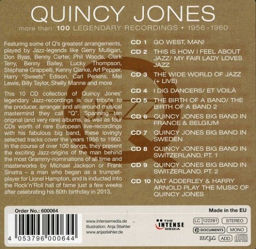 Quincy Jones - Q-Jazz: More Than 100 Legendary Recordings 1956-1960 (10CD-BOX) 2013