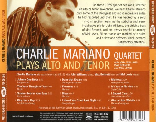 Charlie Mariano - Plays Alto and Tenor (1955)