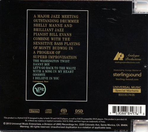 Shelly Manne / Bill Evans With Monty Budwig ‎- Empathy (1962) [2013 SACD]