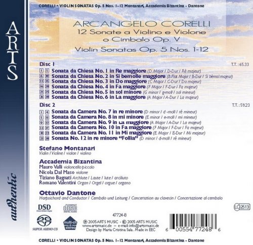 Stefano Montanari / Ottavio Dantone - Arcangelo Corelli: Violin Sonatas Op. 5 (2005) [SACD]