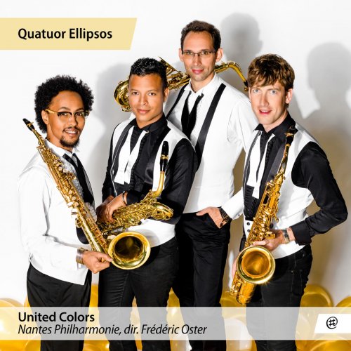 Quatuor Ellipsos, Nantes Philharmonie & Frédéric Oster - United Colors (2018) [Hi-Res]