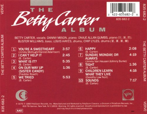 Betty Carter - The Betty Carter Album (1992)