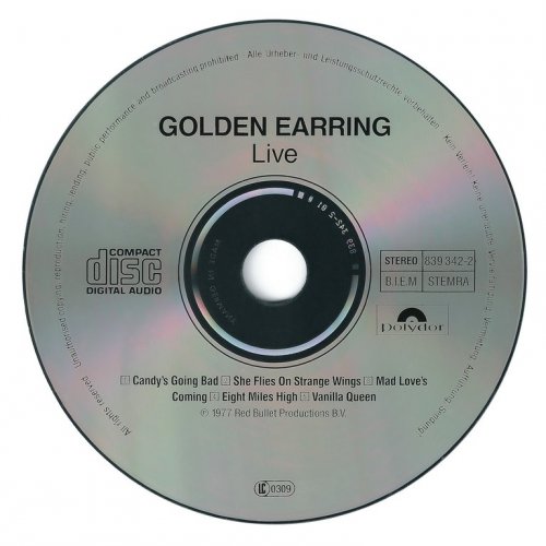 Golden Earring - Live (1977) {1989, Reissue}