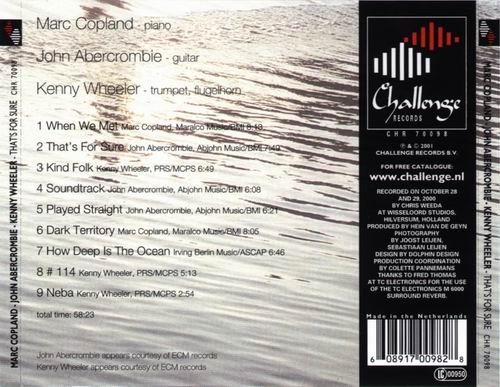 Marc Copland, John Abercrombie, Kenny Wheeler - That's For Sure (2001)