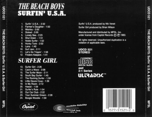 The Beach Boys - Surfin' U.S.A. / Surfer Girl (MFSL 1989)