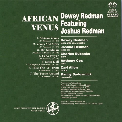 Dewey Redman feat. Joshua Redman - African Venus (1994) [2017 SACD]