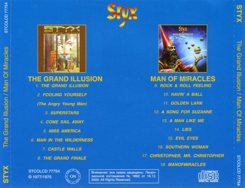 Styx - The Grand Illusion & Man Of Miracles (2000)