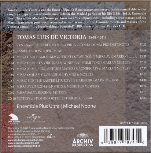 Michael Noone & Ensemble Plus Ultra - Tómas Luis de Victoria: Sacred Works (2011)