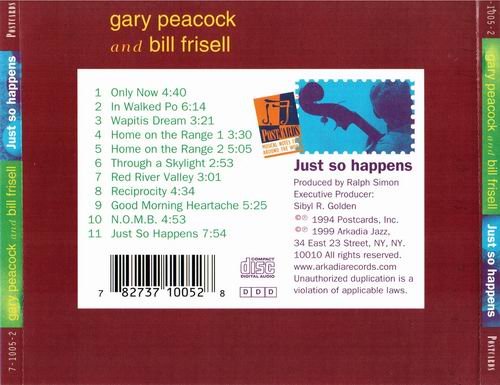 Gary Peacock & Bill Frisell - Just So Happens (1994) CD Rip