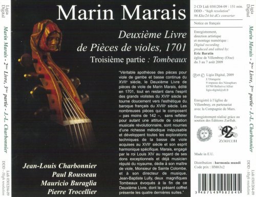 Jean-Louis Charbonnier, Paul Rousseau, Mauricio Buraglia & Pierre Trocellier - Marin Marais: Tombeaux (2009)