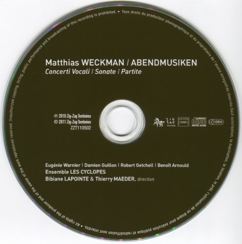 E.Warnier, D.Guillon, R.Getchell, B.Arnould, Ensemble Les Cyclopes - Matthias Weckmann: Abendmusiken (2011)