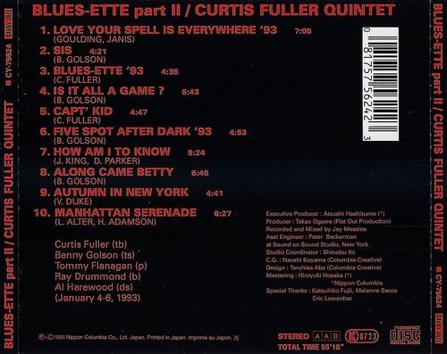 Curtis Fuller Quintet - Blues-ette Part 2 (1993)