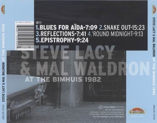 Steve Lacy & Mal Waldron - At the Bimshuis (1982)