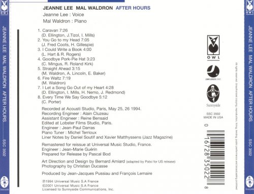 Jeanne Lee & Mal Waldron - After Hours (1994) FLAC
