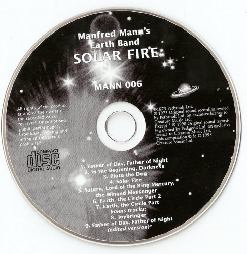 Manfred Mann's Earth Band - Solar Fire (1973) {1998, Bonus Tracks, Remastered}