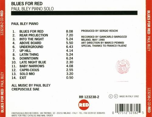 Paul Bley - Blues for Red (1992) Cd Rip