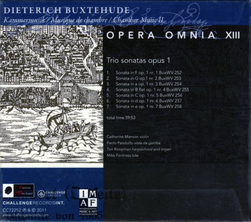 Paolo Pandolfo, Ton Koopman, Catherine Manson - Buxtehude: Opera Omnia XIII, Chamber Music 2  (2011)